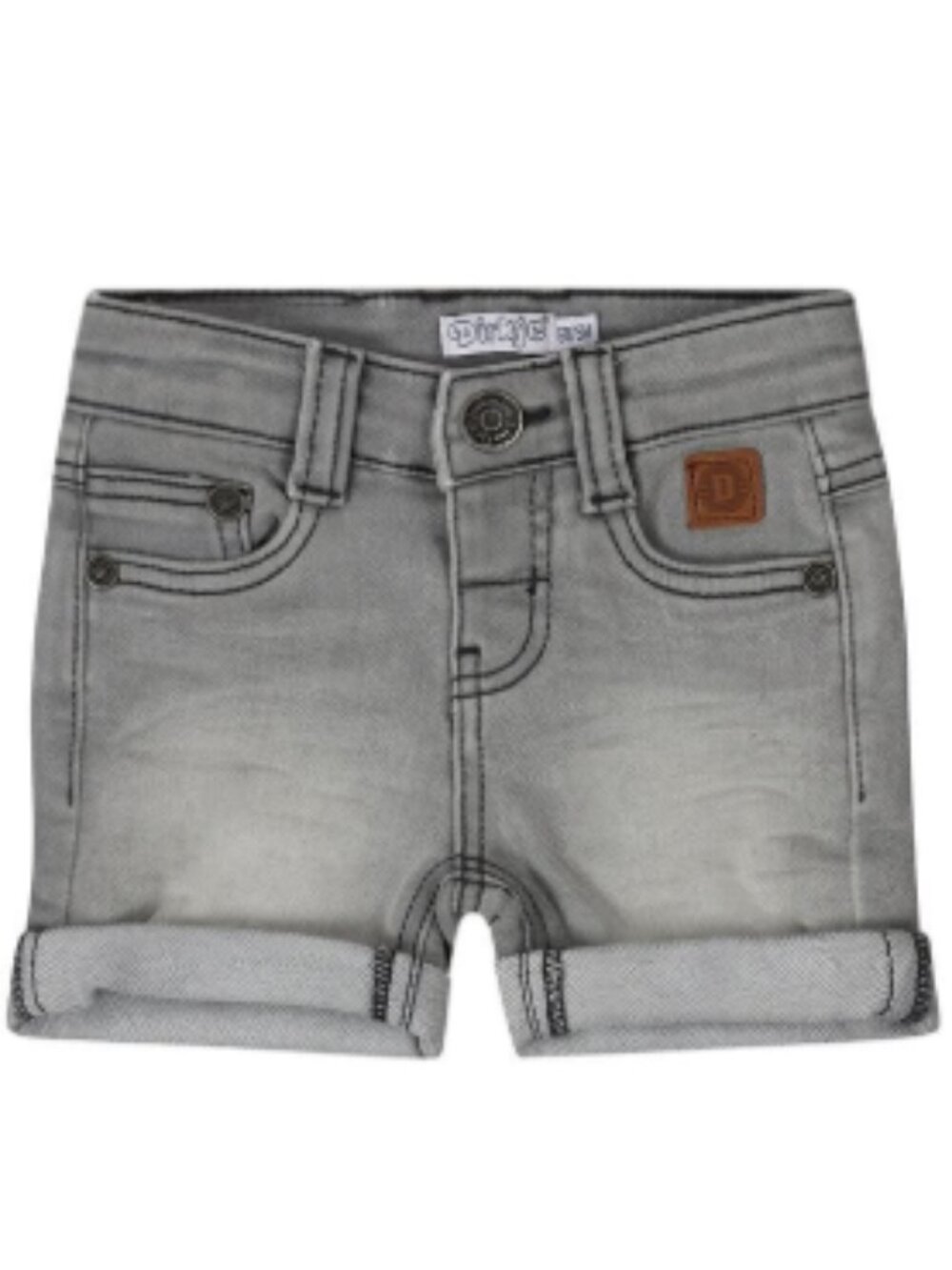 Dirkje, Gray Denim Shorts - 6-8M